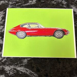 Red Classic Car Art Print